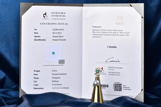 【绽放】祖母绿珍珠坠      ZZ12311009 商品图6