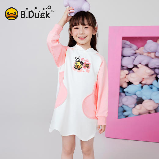 B.DUCK小黄鸭童装春秋针织连衣裙105-150 FF1580060 商品图4