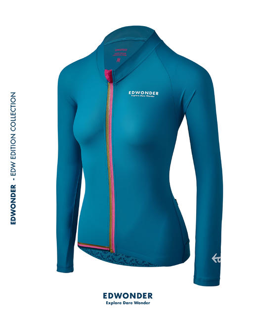 EdW超轻(女)长袖车衣-靛蓝Jersey 商品图0