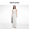 lost in echo2024春季新款设计师品牌透视V领珠片直筒吊带长裙 商品缩略图2