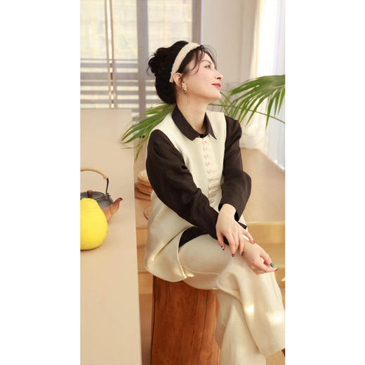 【线上专属】【贺春系列】马甲（24704022-凝脂 ） 商品图5