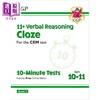 【中商原版】英国CGP 11+ CEM 10-Minute Tests: Verbal Reasoning Cloze - Ages 10-11 Book 1 with Online Ed 商品缩略图0