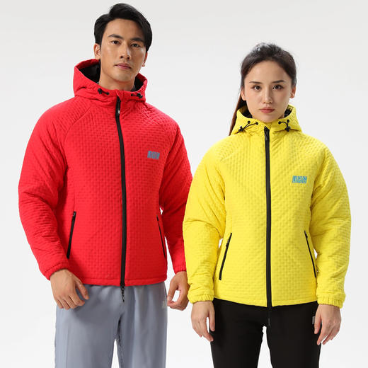 URG虎跑限定版舒弹棉®夹克Tiger Jacket Sustans®男女跑步健身登山越野户外运动防风保暖透气排汗红色连帽夹克 商品图1