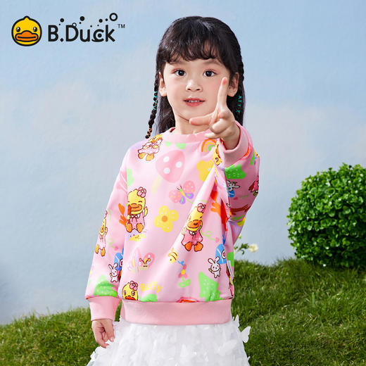 B.DUCK小黄鸭童装春秋圆领卫衣90-130 FF1508001 商品图4