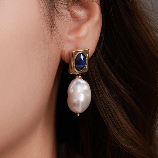 Manreya玛芮雅“海岸古堡”巴洛克珍珠耳环复古中古vintage新年礼物 商品图5