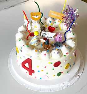 INS复古 按时长大 · 奶油霜蛋糕