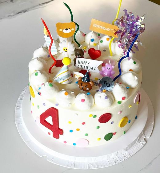 INS复古 按时长大 · 奶油霜蛋糕 商品图0