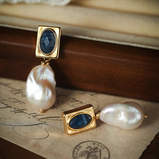 Manreya玛芮雅“海岸古堡”巴洛克珍珠耳环复古中古vintage新年礼物 商品图2