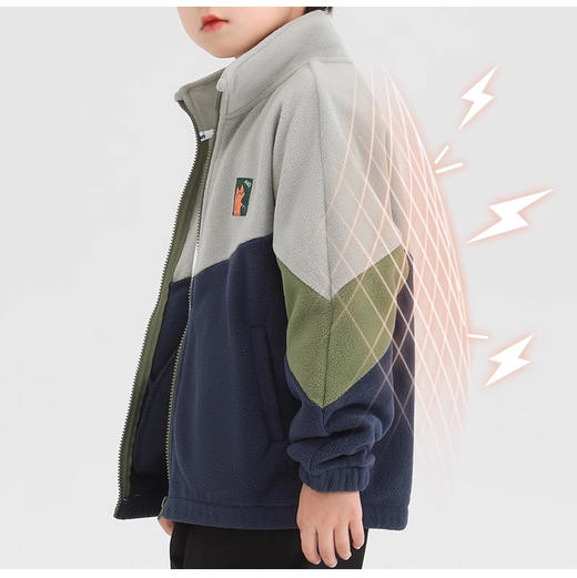 裁缝学苑TS21童装男童冬季摇粒绒外套纸样上衣儿童拉链开衫样板 商品图2