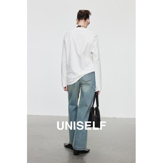 有机全棉柔软亲肤打底长袖T恤女2023秋冬新款经典百搭上衣 月销 3 商品图2