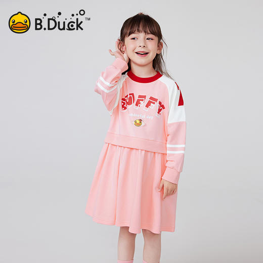B.DUCK小黄鸭童装春秋针织连衣裙105-150 FF1580070 商品图3