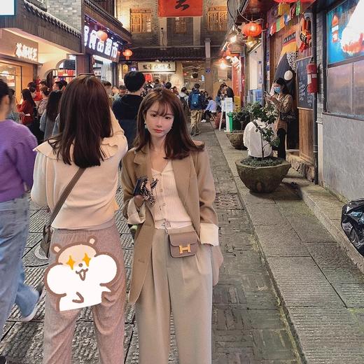 M/L码  金蘑菇菇 百利甜西装 复古修身休闲小西装外套女 商品图0
