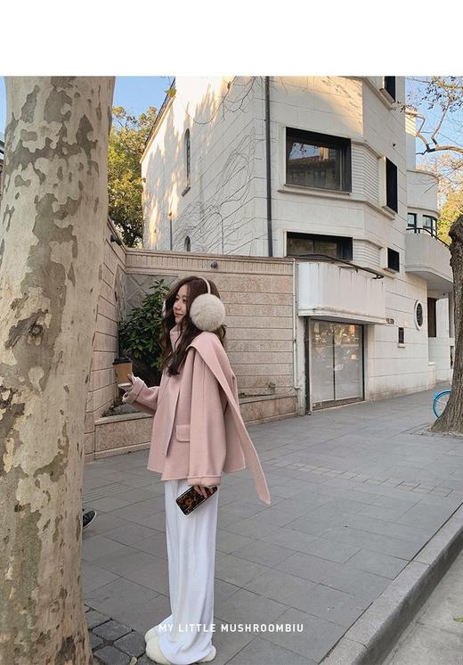 金蘑菇菇【羊毛垂垂裤 糯白 L  】藏肉也太厉害了吧？巨显瘦垂坠质感休闲裤 商品图1