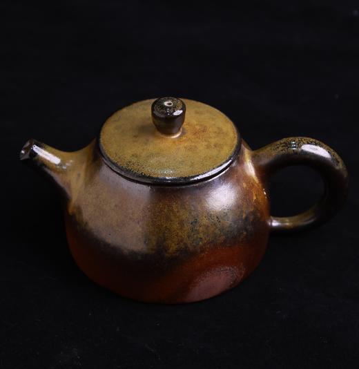 柴烧金钟变形壶—黄宗贵 商品图0