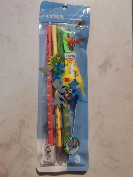 迪克森 LYRA GROOVE SLIM 马卡龙三角洞洞HB书写铅笔套装 商品图0