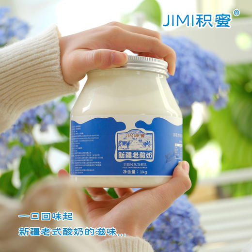 【入口醇厚 还原本味】新疆老酸奶 配料简单1kg/罐装 商品图6