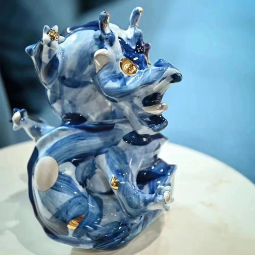 孔祥希《龙墨重彩》雕塑 商品图0