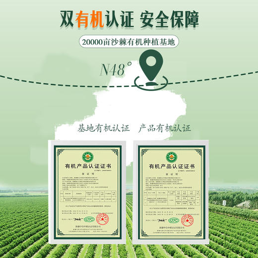 新疆康元沙棘有机原浆500ml/袋 商品图3