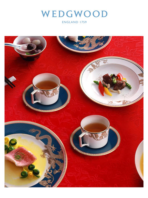 【WEDGWOOD】东方传奇龙凤马克杯2件装水杯家用茶具对杯 商品图2