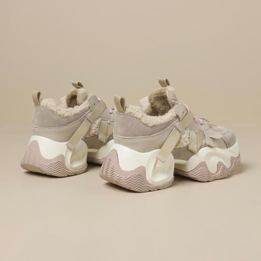 品质好货 | Safiya/索菲娅2023秋冬炸街网红小众加绒保暖增高老爹鞋 SF34112739 商品图7