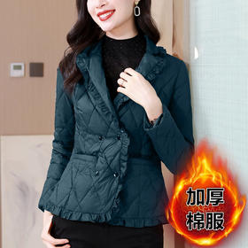 AHM-1822新中式复古绣花棉服2023冬季新款时尚休闲宽松显瘦加厚保暖外套