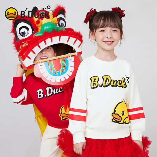 B.DUCK小黄鸭童装春秋圆领卫衣105-150 BF1508058 商品图2