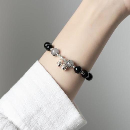 酷酷的.玻璃手链显白简约铃铛水晶手链闺蜜复古礼物饰品手串批发 商品图1