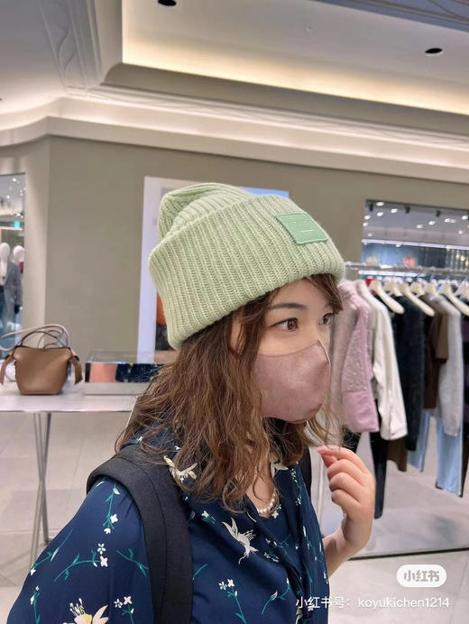 Acne原单帽子 粗针羊毛毛线帽子 男女通用 商品图0