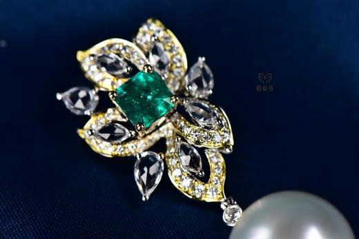 【绽放】祖母绿珍珠坠      ZZ12311009 商品图4