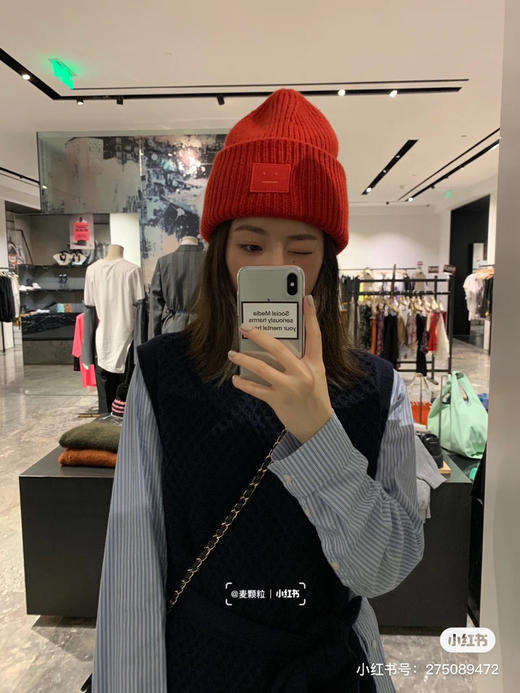 Acne原单帽子 粗针羊毛毛线帽子 男女通用 商品图1