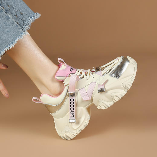 品质好货 | Safiya/索菲娅2023秋冬网红潮流百搭厚底老爹鞋 SF33112745 商品图4