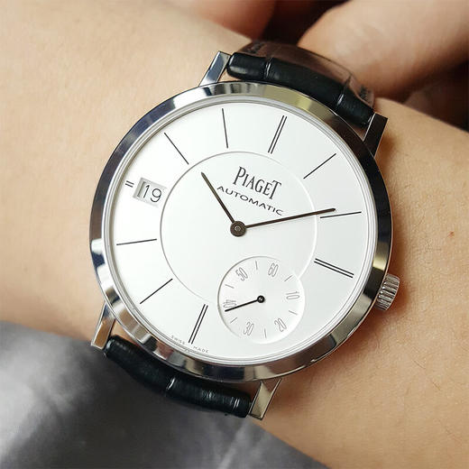 【95新正品】PIAGET 伯爵ALTIPLANO系列18k白金40MM日期显示自动机械机芯（摆陀为珍珠陀）男款G0A38130  220423NJ13 商品图4