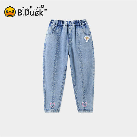 B.DUCK小黄鸭童装春秋牛仔长裤105-140 FF1556003 商品图3
