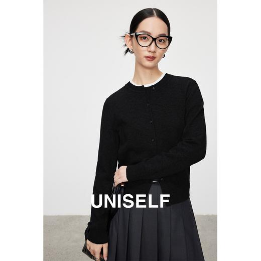 高级感羊毛羊绒针织衫女2023秋冬新款修身显瘦打底衫毛衣 商品图4