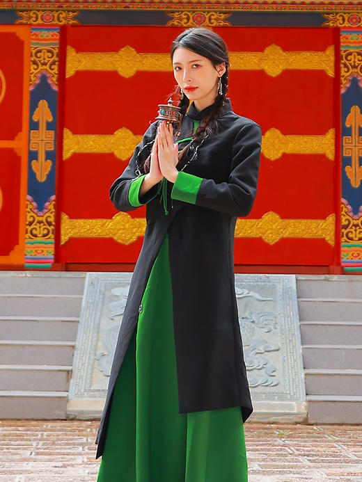 斜月青林不规则套头上衣 | 新中式设计 | 现货加急发 商品图2