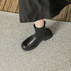 百搭显瘦短靴女2023秋冬新款粗跟圆头瘦瘦靴简约韩版短筒靴子女 商品缩略图1