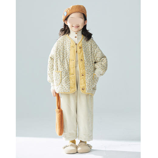 裁缝学苑TS24女童韩系夹棉灯芯绒棉袄外套纸样儿童上衣样衣打版 商品图5