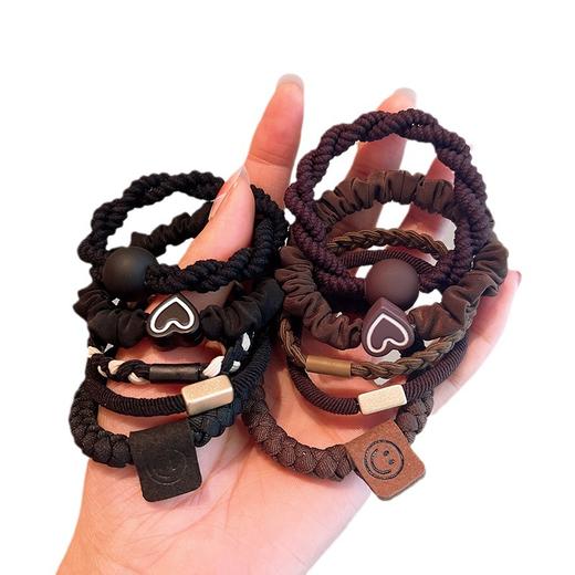 【一根用3年 高弹力不伤发】皮筋女扎头简约高端发绳气质头绳高弹力耐用橡皮筋2023新款发圈 商品图4