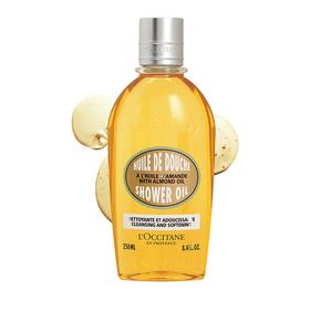 法国欧舒丹甜扁桃紧致沐浴油250ml/117661 全身清洁舒缓保湿温和洁净