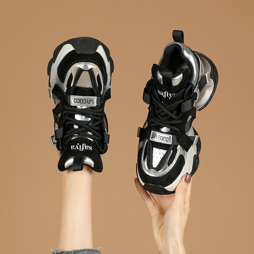 品质好货 | Safiya/索菲娅2023秋冬网红潮流百搭厚底老爹鞋 SF33112745 商品图8