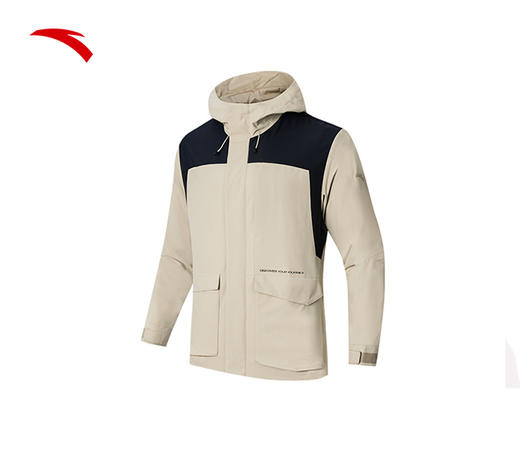 【M/L/2XL断码】安踏防泼水梭织运动外套男士户外登山风衣上衣152416606【库存有限，如无货将做退款，介意慎拍！】 商品图0