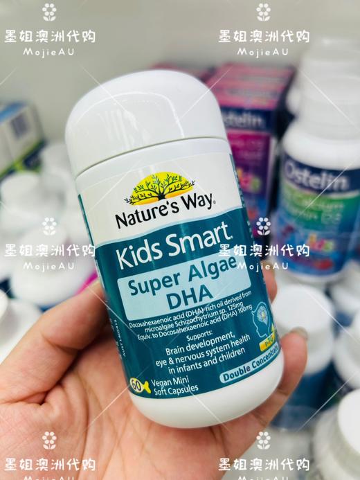 Nature‘s Way佳思敏儿童藻类DHA 60粒高纯度宝宝补脑 商品图0