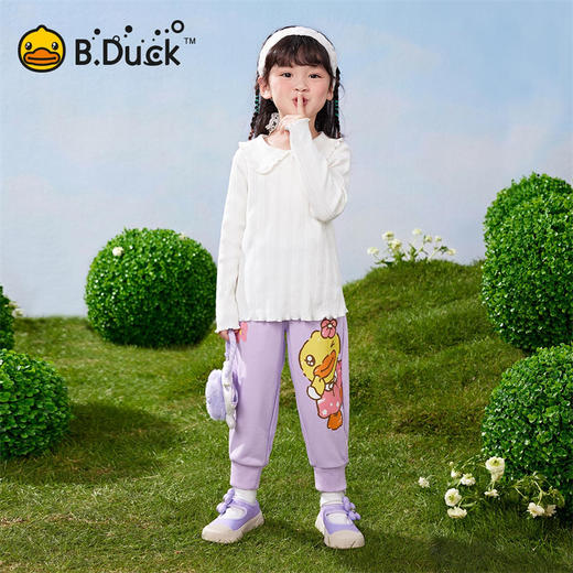 B.DUCK小黄鸭童装春秋针织长裤90-130 FF1563002 商品图4