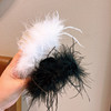 【张予曦同款】鲨鱼夹秋冬款羽毛抓夹高端感鸵鸟毛发夹后脑勺毛毛发抓超仙头饰 商品缩略图1