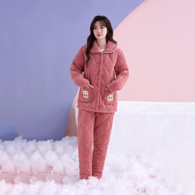 【159元1套】古兰居女士夹棉开衫套装-2234233