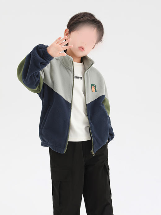 裁缝学苑TS21童装男童冬季摇粒绒外套纸样上衣儿童拉链开衫样板 商品图3