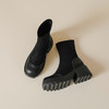 丝滑绒面马丁靴短靴女2023秋冬新款粗跟弹力靴7cm高跟显瘦靴子女 商品缩略图7