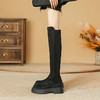 擦色短靴女小个子秋冬新款英伦风绒面过膝长靴子厚底弹力瘦瘦靴女 商品缩略图12
