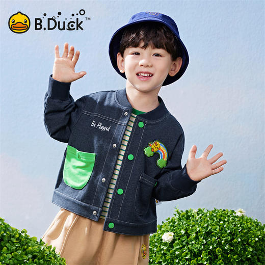 B.DUCK小黄鸭童装春秋针织外套90-140 BF1507020 商品图2