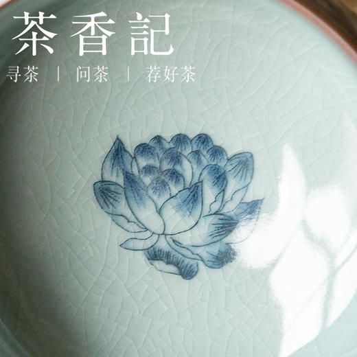 茶香记 老陶泥万花将军杯 品茗杯 仿古器 古拙质朴 青花万花  满绘  繁复典雅 商品图3